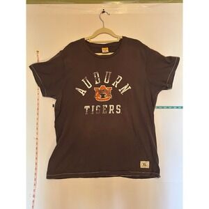 Vintage League Auburn Tigers Graphic Tee Brown Cotton T-Shirt XL